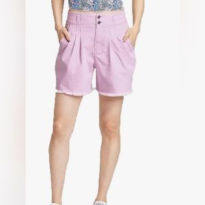Wild Fable Women's Super-High Rise Pleated Bermuda Jean Shorts